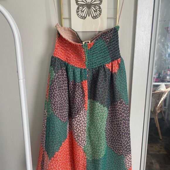 Short strapless floral Roxy dress - Picture 2 of 2